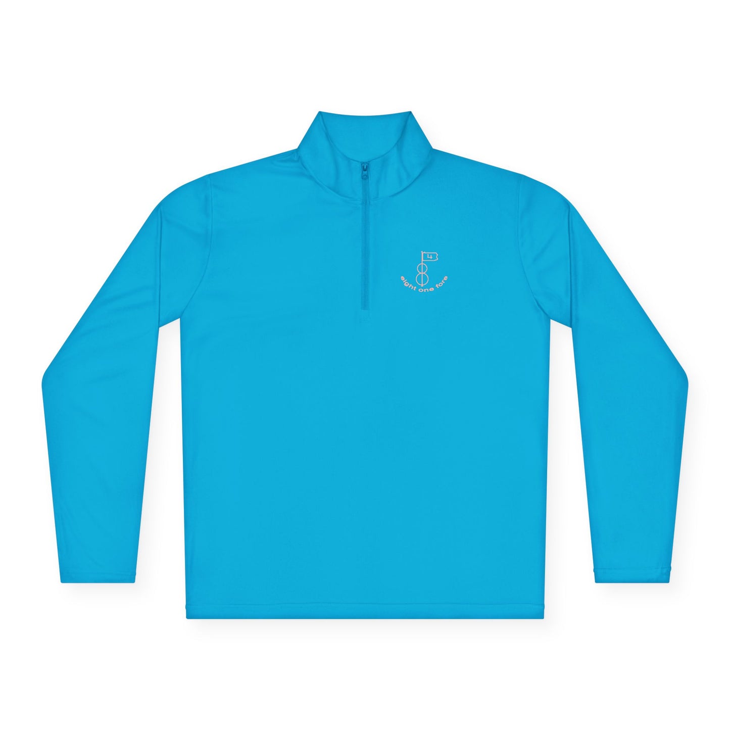 81Fore "Classic Logo" Pink logo - Light Quarter Zip # 0020017