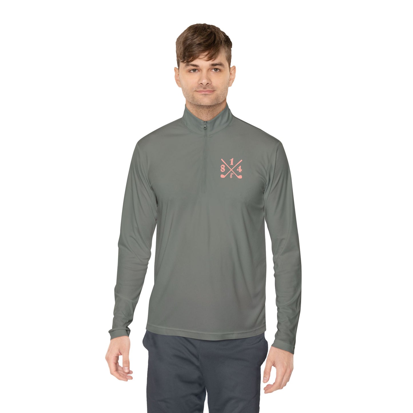 81Fore "Cross Clubs" Pink logo - Light Quarter Zip # 0020087