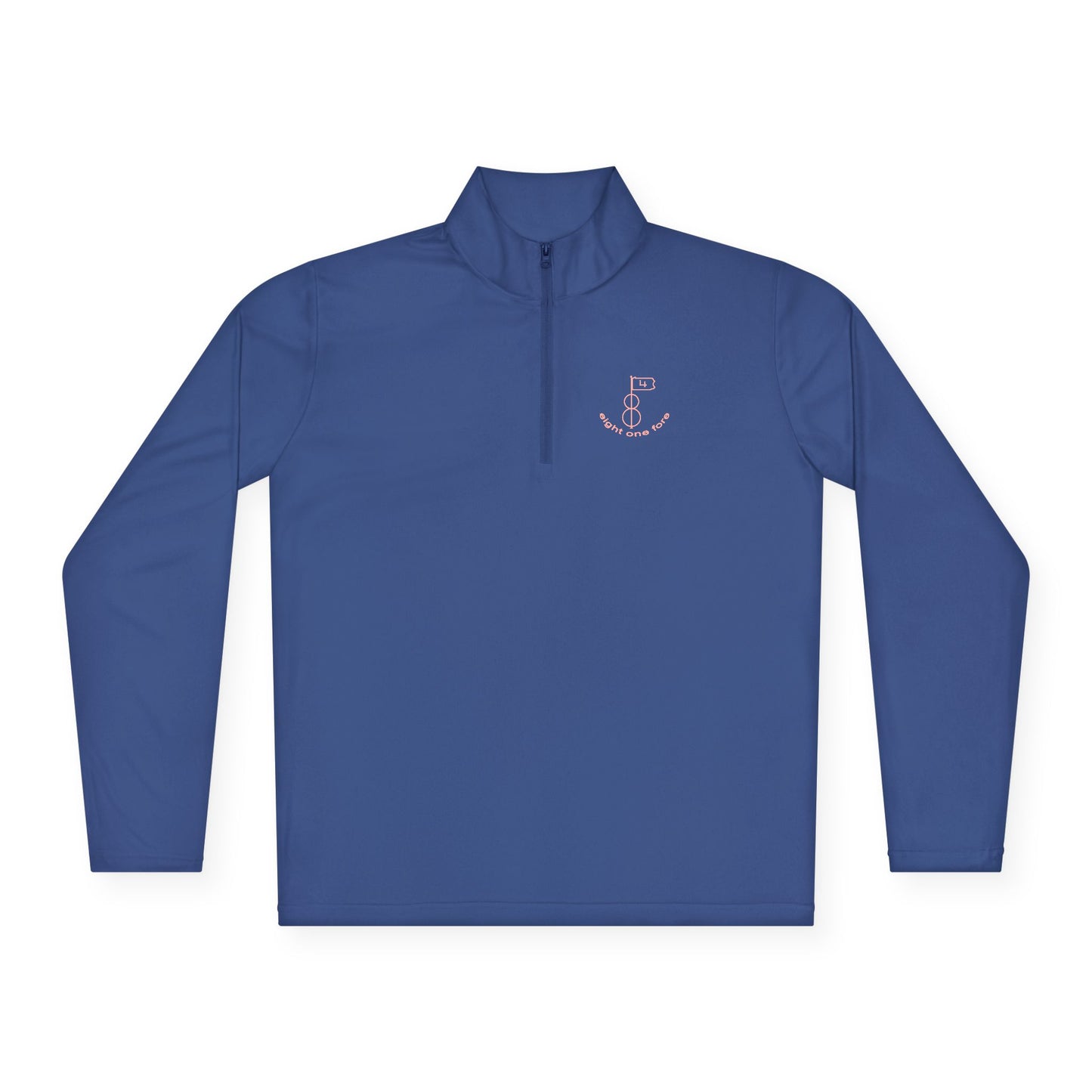 81Fore "Classic Logo" Pink logo - Light Quarter Zip # 0020017