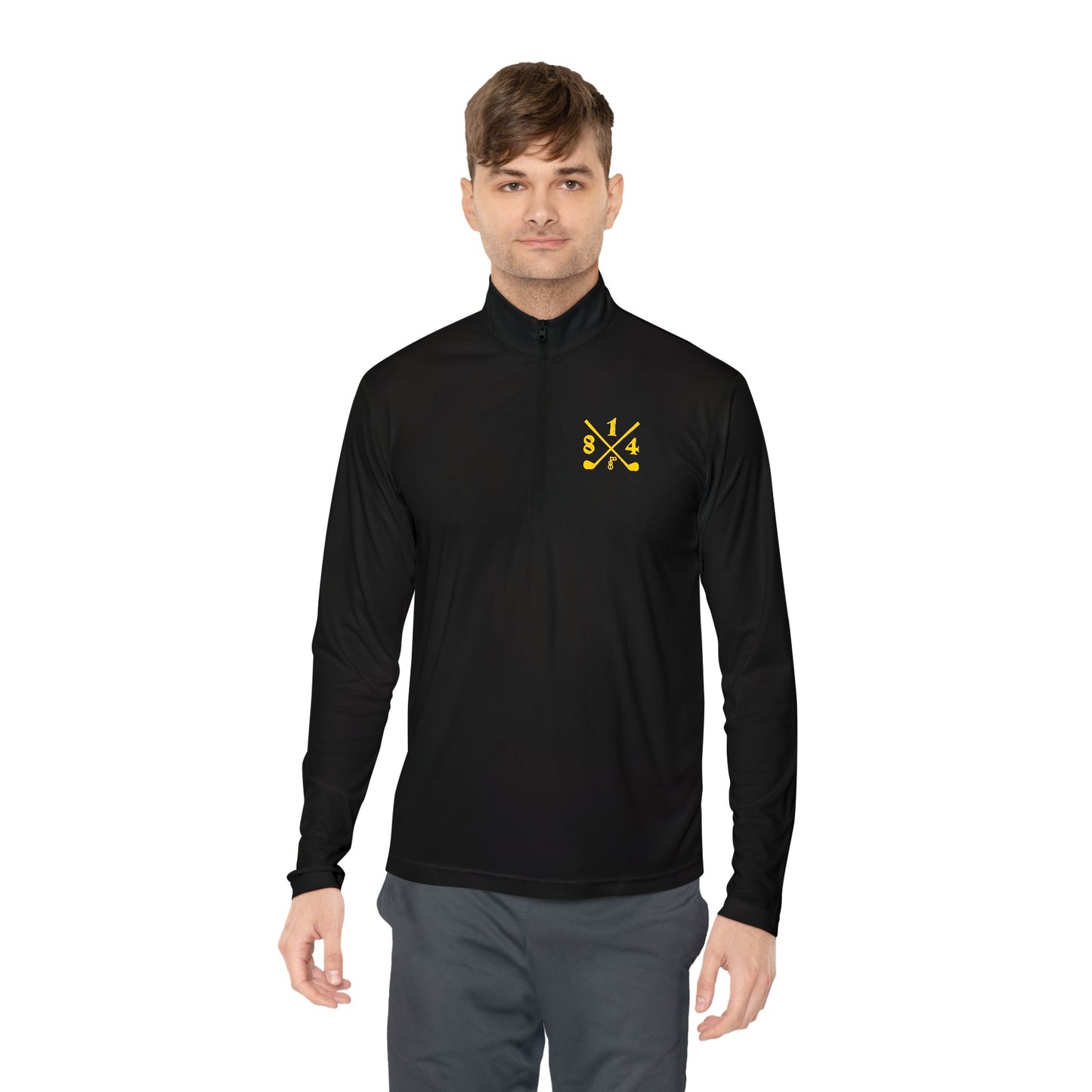81Fore "Cross Clubs" Gold logo - Light Quarter Zip # 0020082