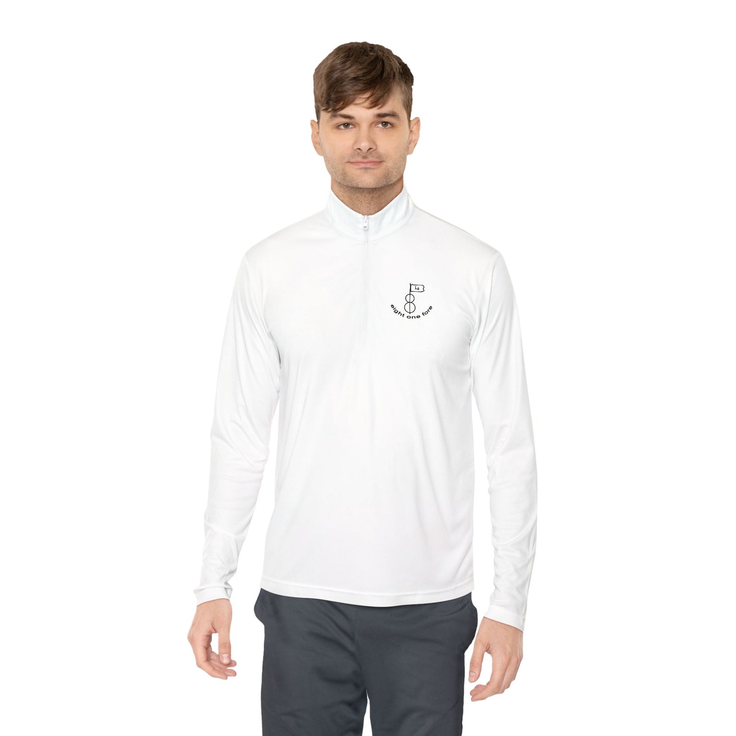 81Fore "Classic Logo" Black logo - Light Quarter Zip # 0020010