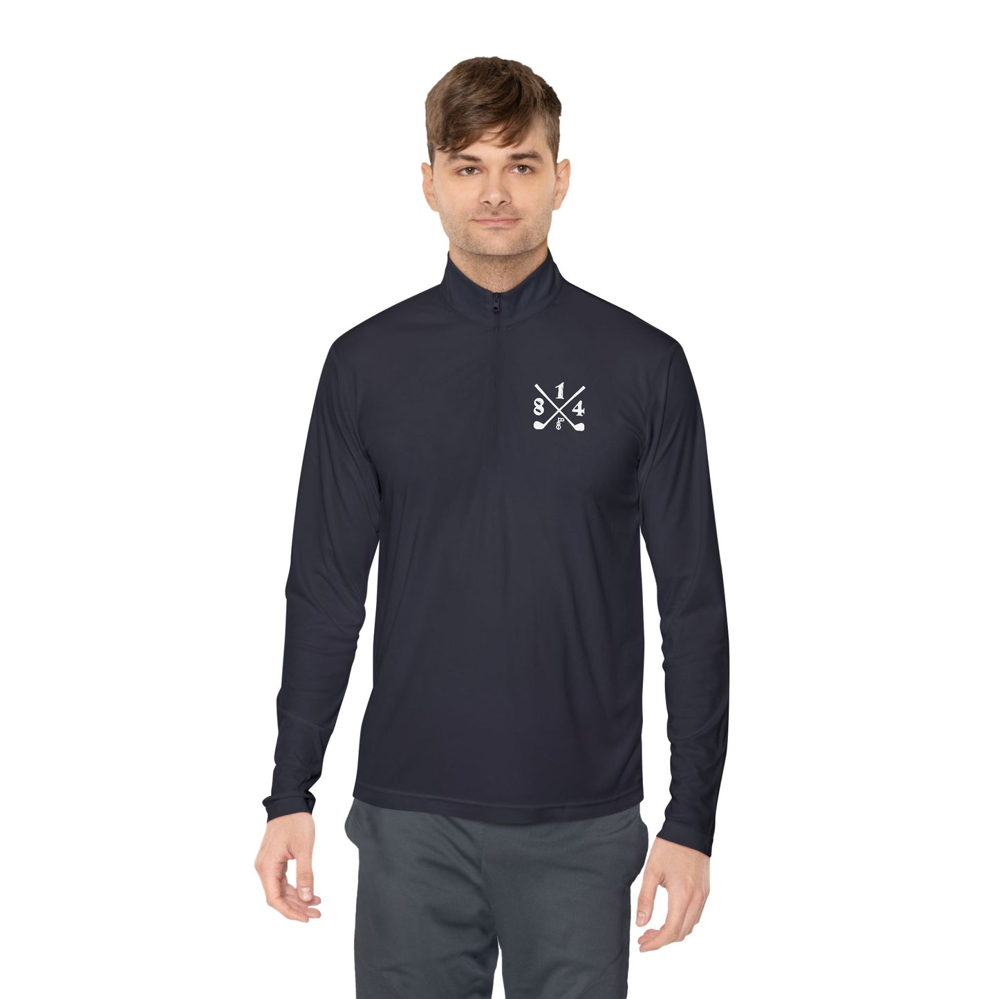 81Fore "Cross Clubs" White logo - Light Quarter Zip # 0020081