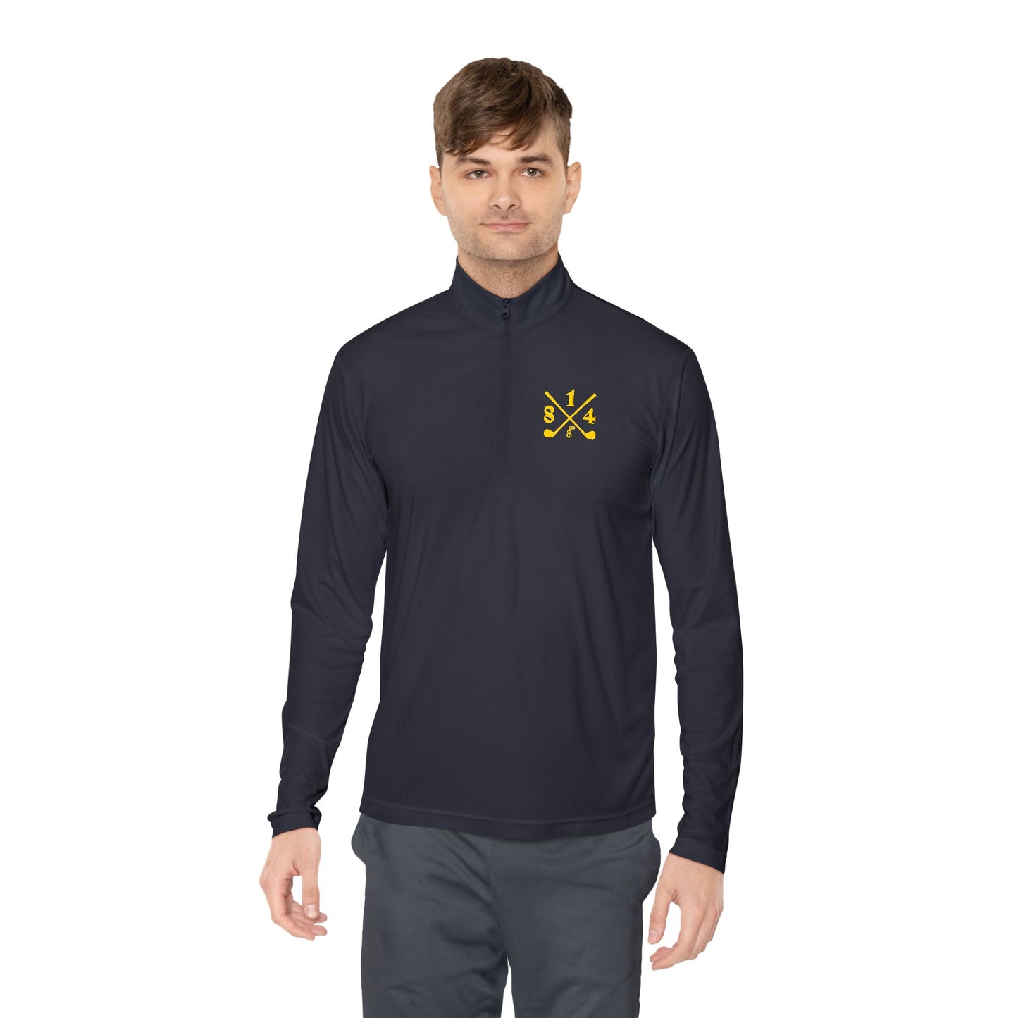 81Fore "Cross Clubs" Gold logo - Light Quarter Zip # 0020082