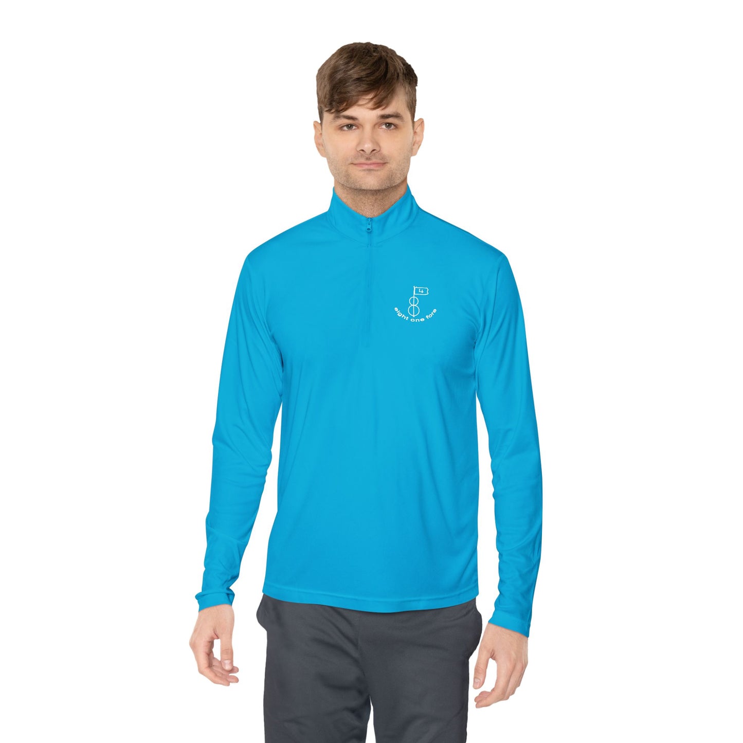 81Fore "Classic Logo" White logo - Light Quarter Zip # 0020011