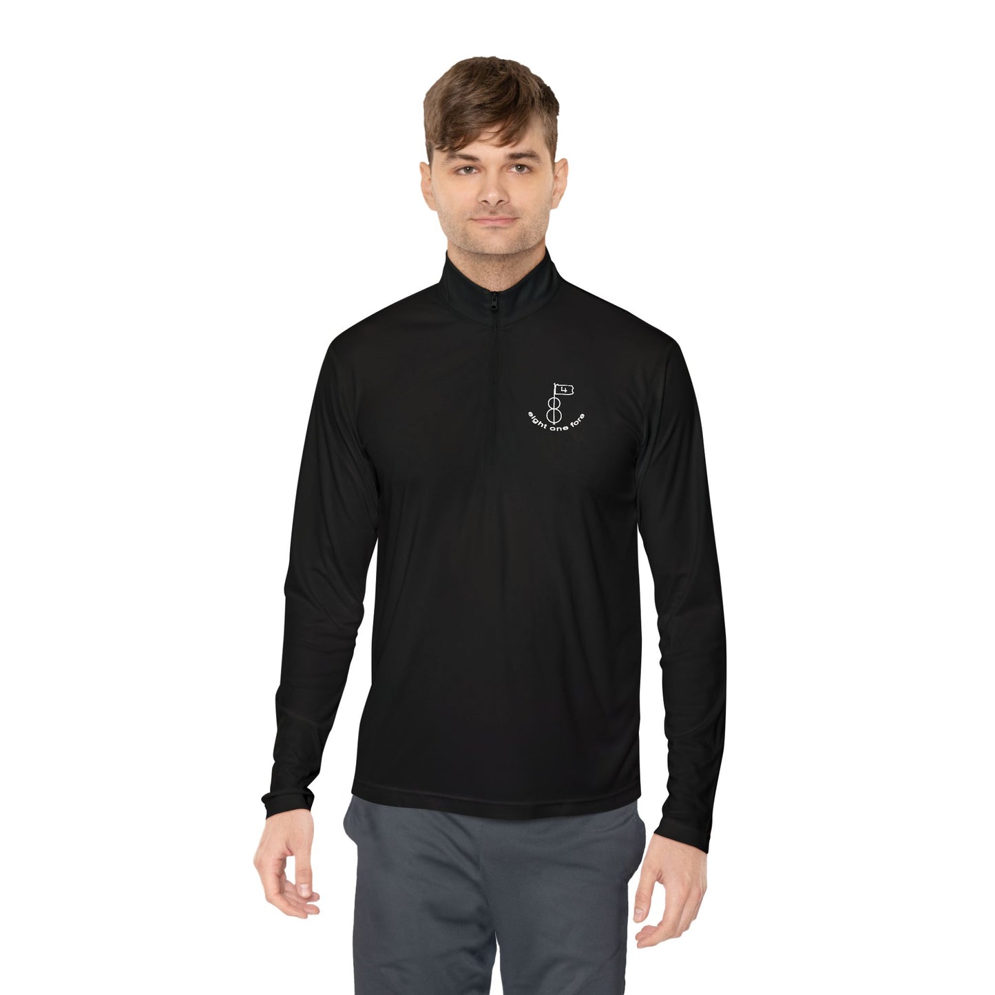 81Fore "Classic Logo" White logo - Light Quarter Zip # 0020011