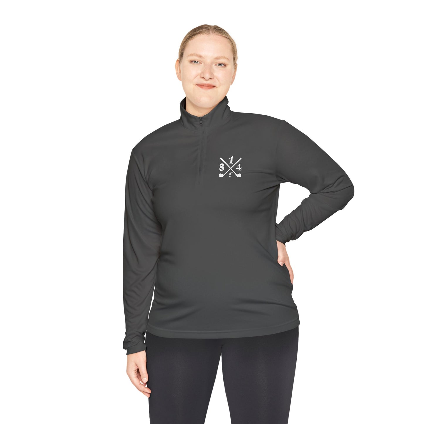 81Fore "Cross Clubs" White logo - Light Quarter Zip # 0020081