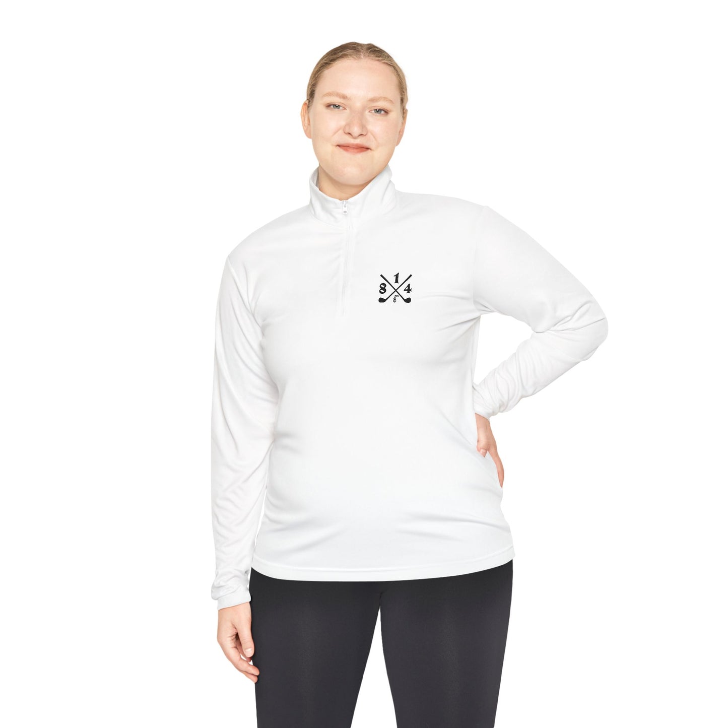 81Fore "Cross Clubs" Black logo - Light Quarter Zip # 0020080