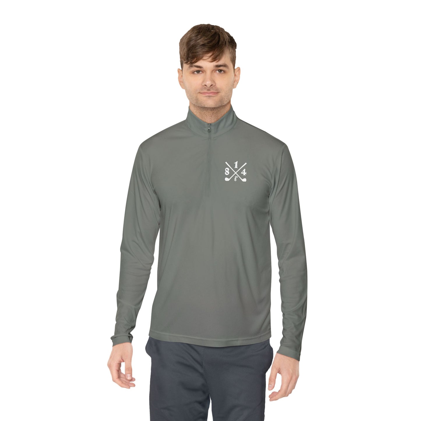 81Fore "Cross Clubs" White logo - Light Quarter Zip # 0020081