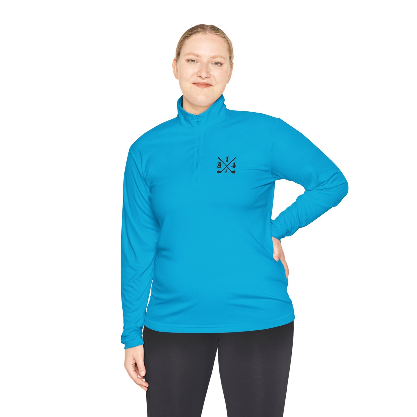 81Fore "Cross Clubs" Black logo - Light Quarter Zip # 0020080