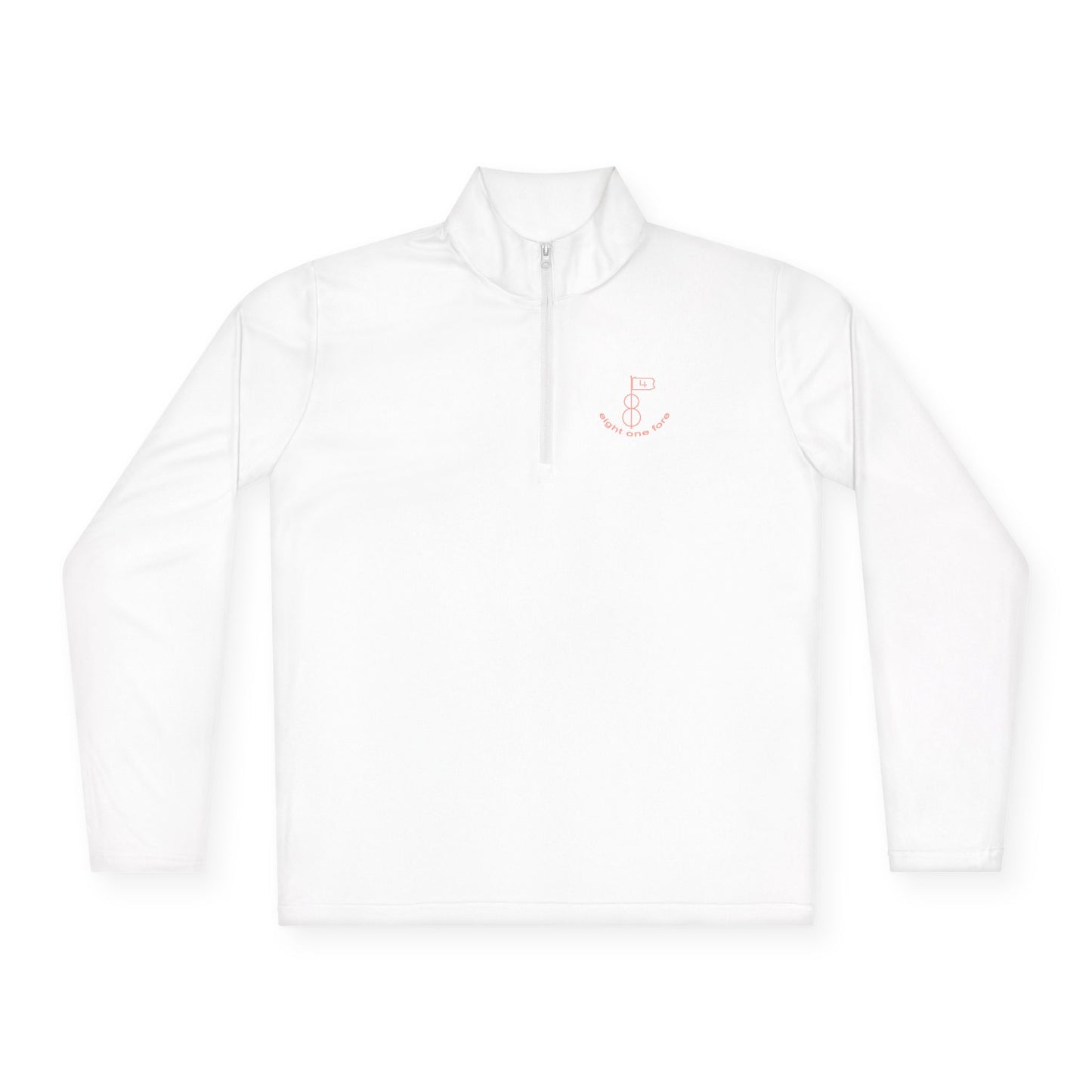 81Fore "Classic Logo" Pink logo - Light Quarter Zip # 0020017
