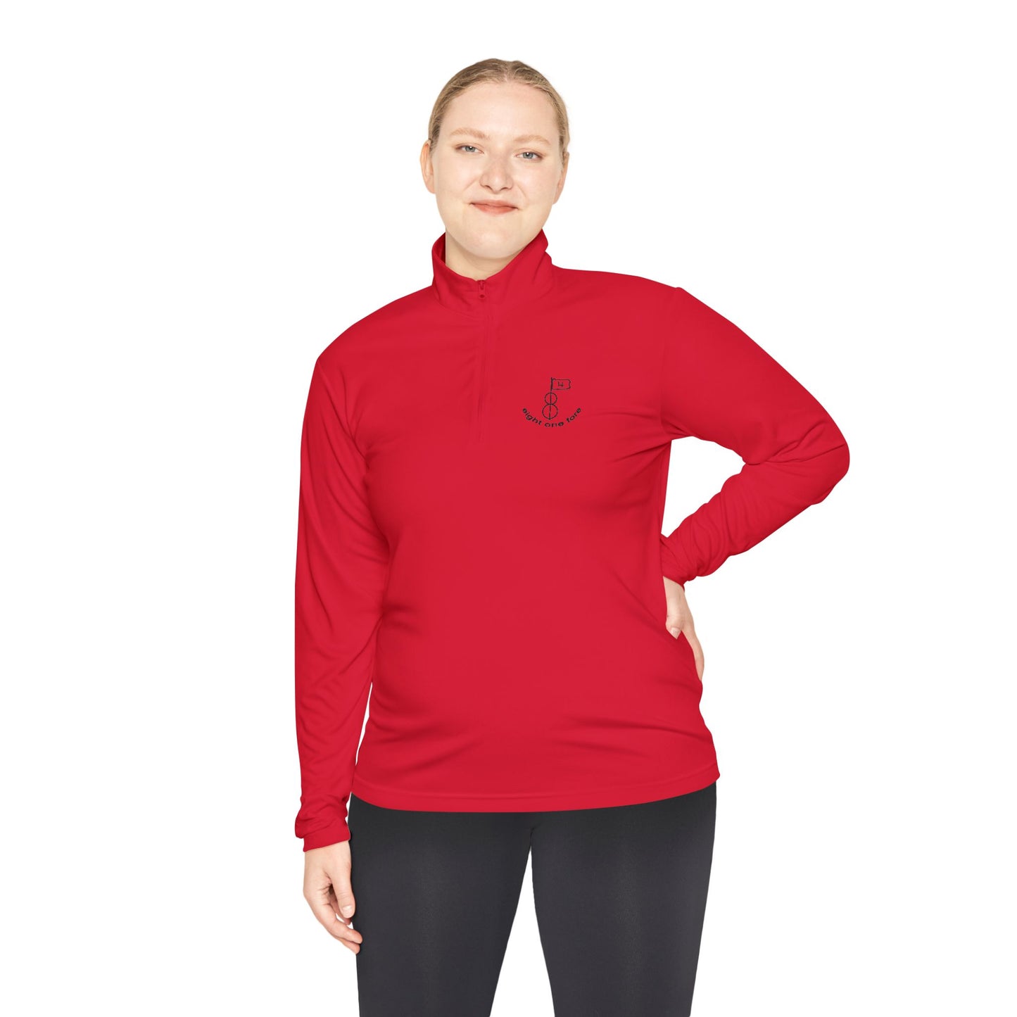 81Fore "Classic Logo" Black logo - Light Quarter Zip # 0020010