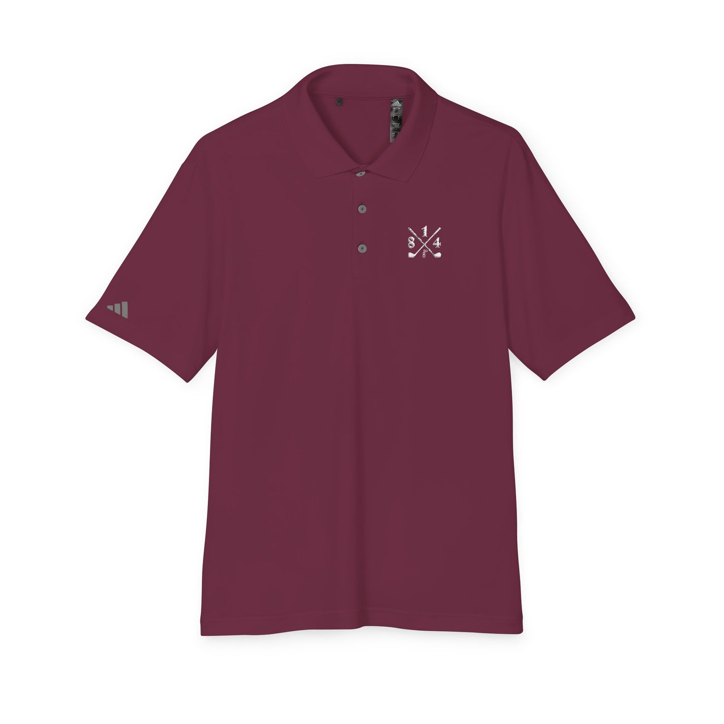 81Fore Cross Clubs Polo White Logo