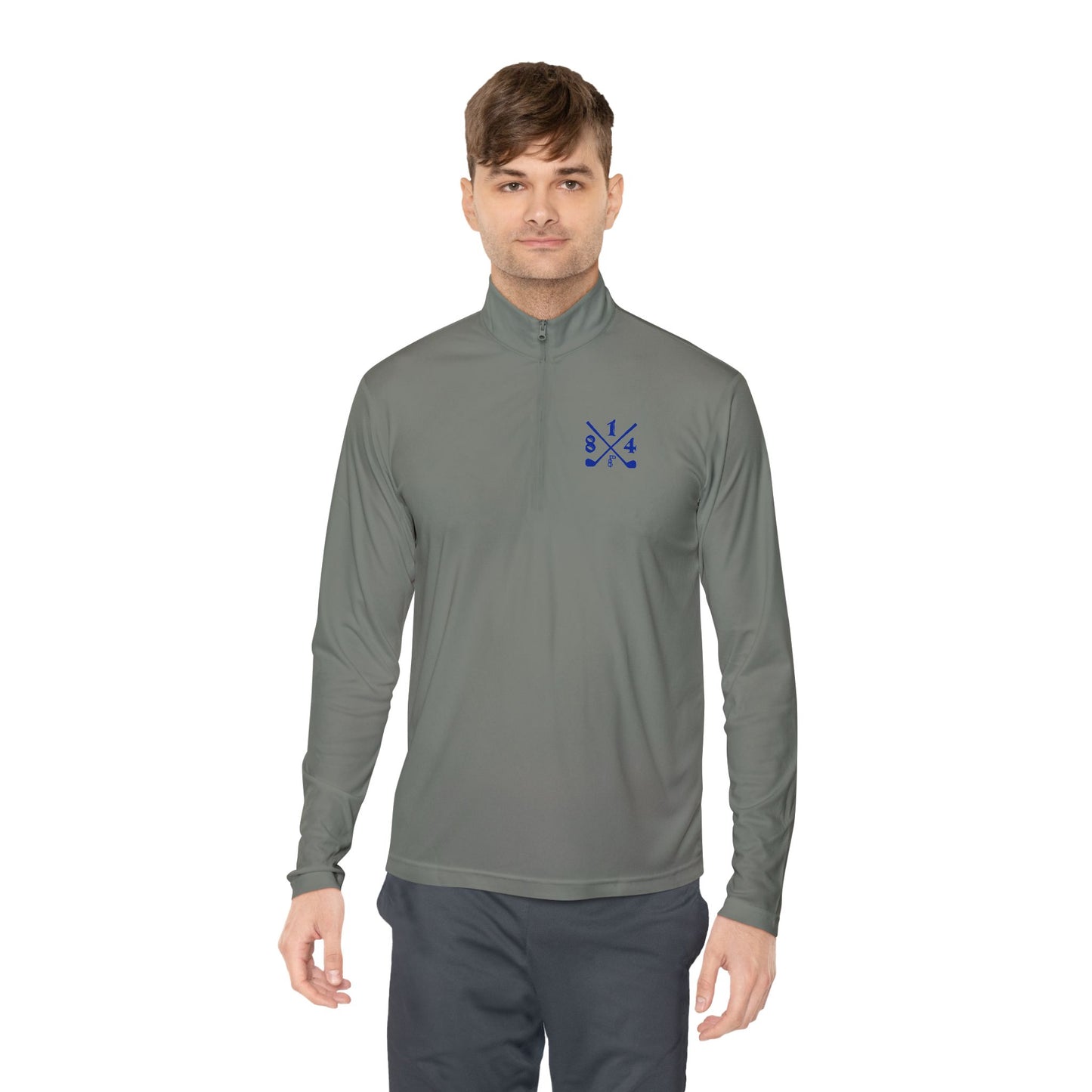 81Fore "Cross Clubs" Blue logo - Light Quarter Zip # 0020083