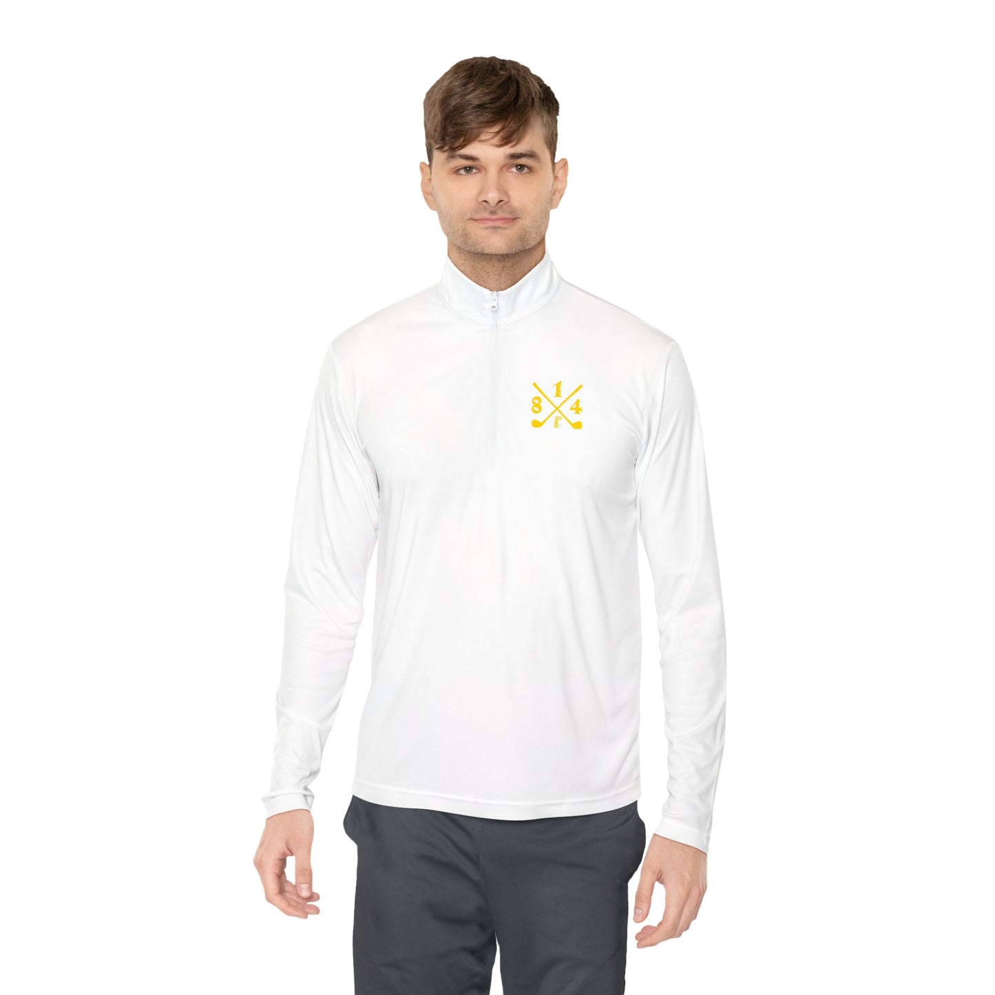 81Fore "Cross Clubs" Gold logo - Light Quarter Zip # 0020082