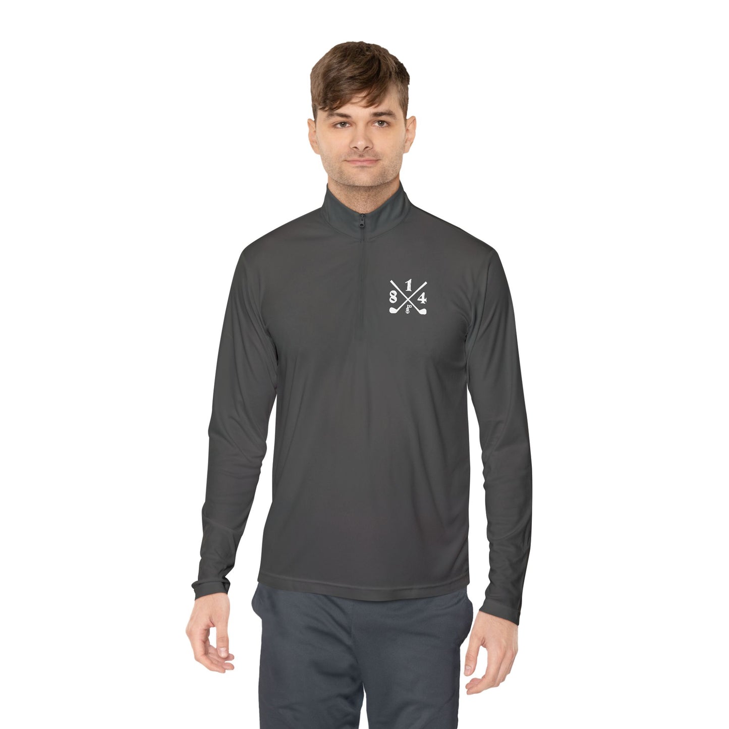 81Fore "Cross Clubs" White logo - Light Quarter Zip # 0020081
