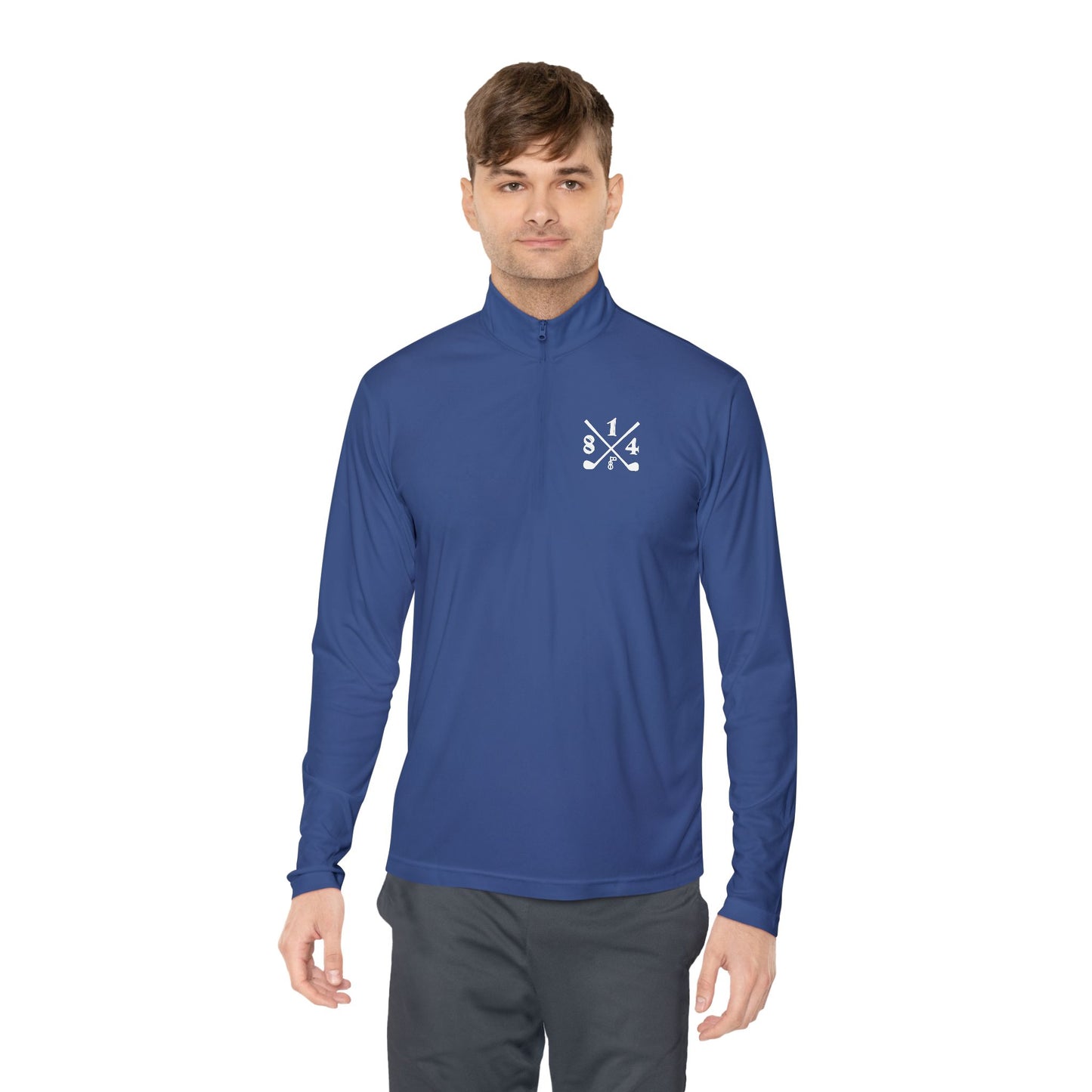 81Fore "Cross Clubs" White logo - Light Quarter Zip # 0020081