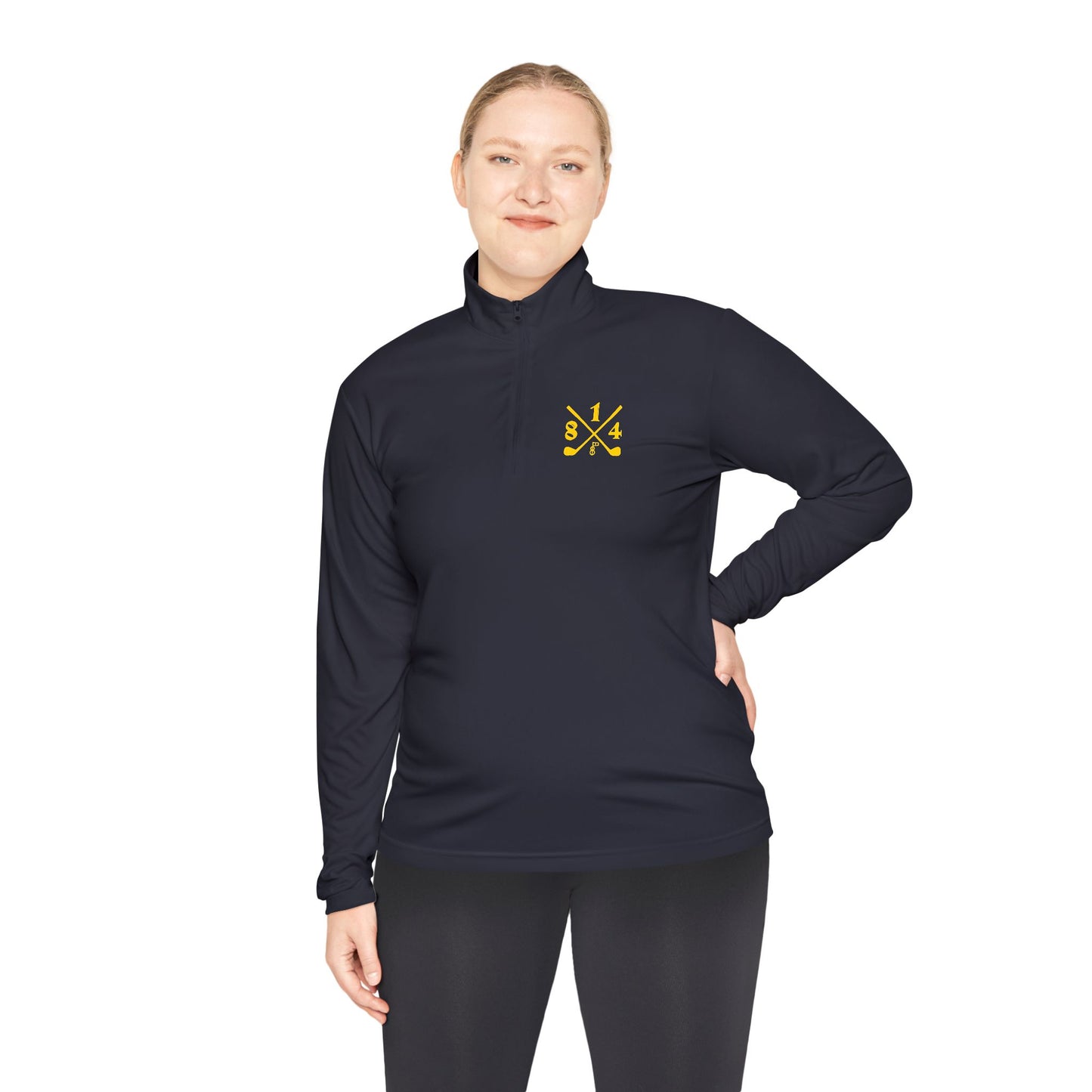 81Fore "Cross Clubs" Gold logo - Light Quarter Zip # 0020082