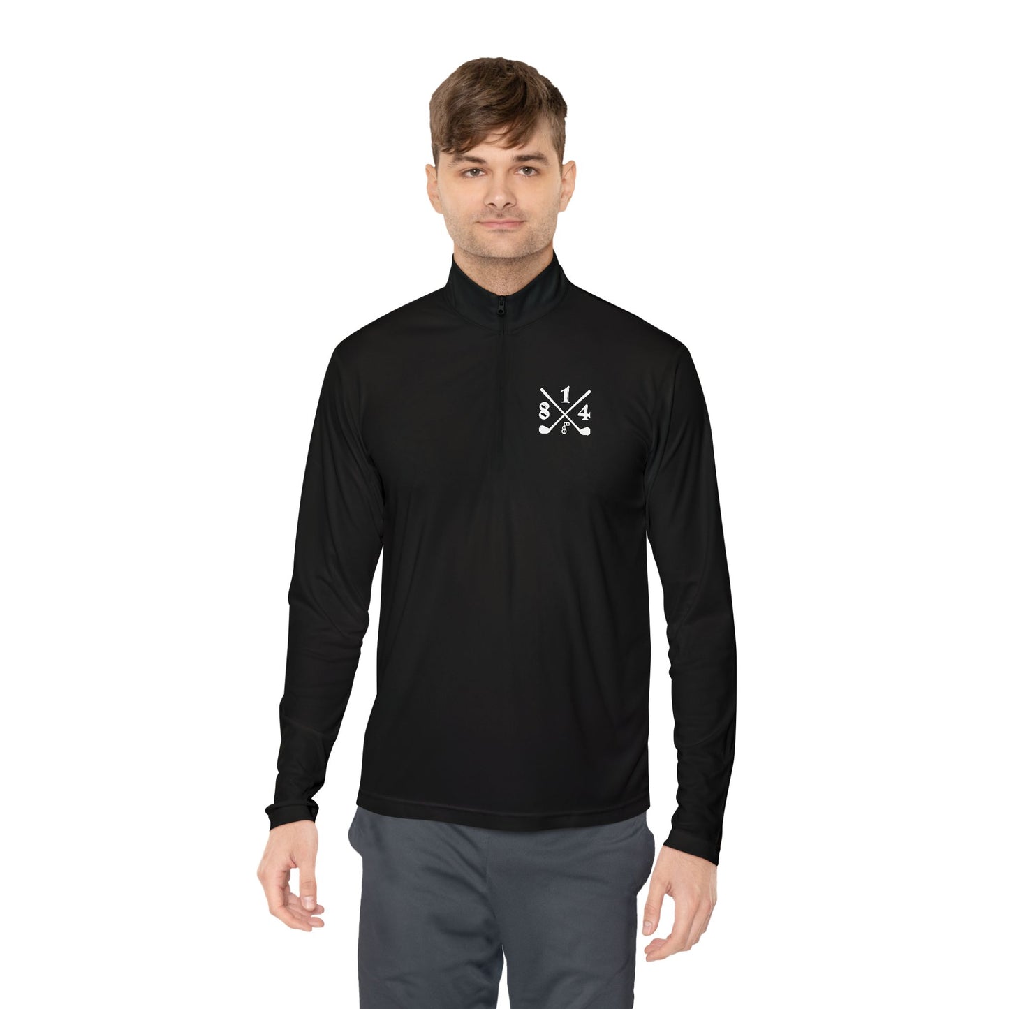 81Fore "Cross Clubs" White logo - Light Quarter Zip # 0020081