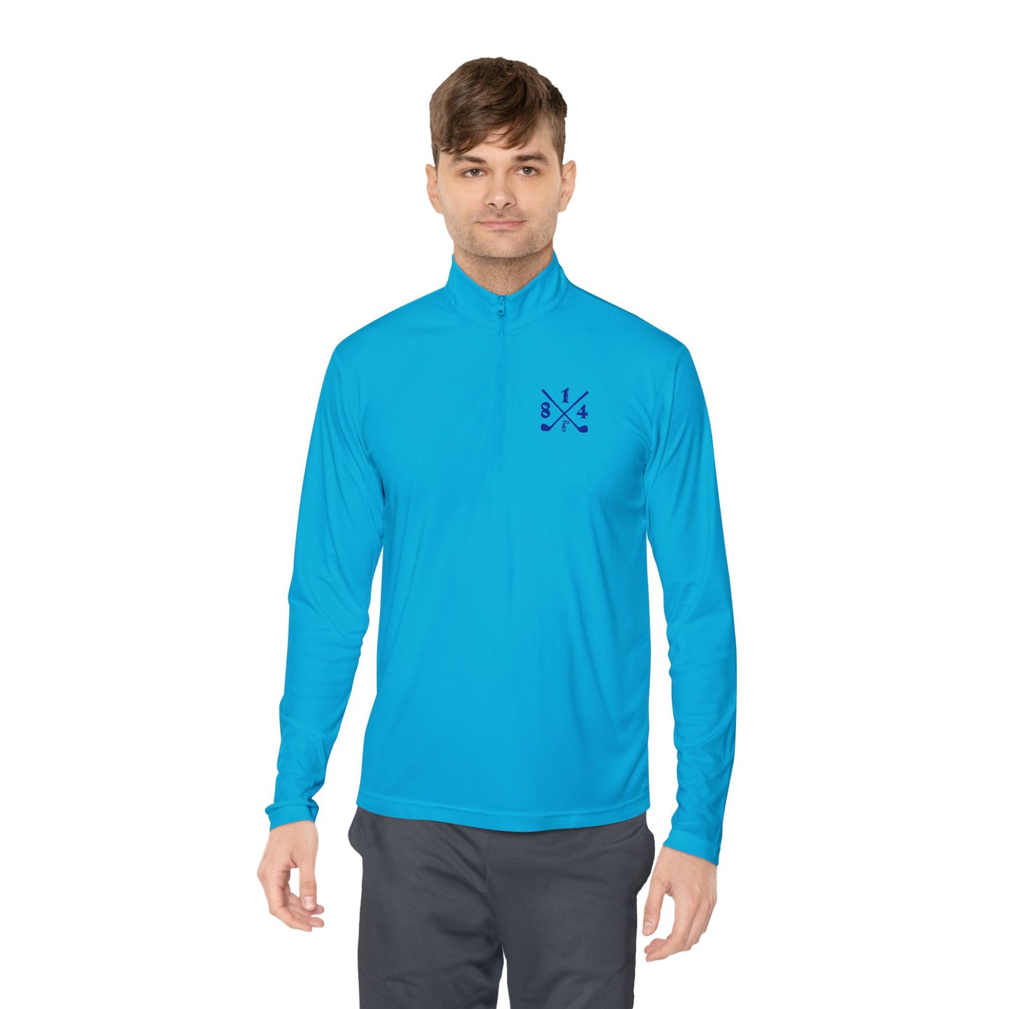 81Fore "Cross Clubs" Blue logo - Light Quarter Zip # 0020083