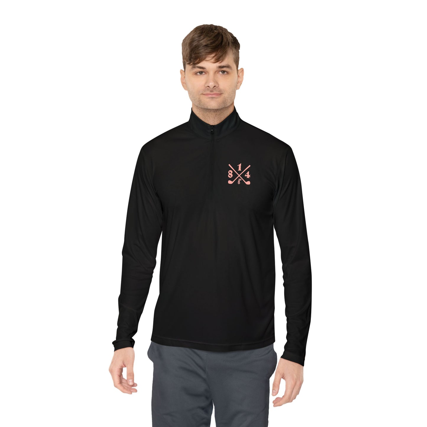 81Fore "Cross Clubs" Pink logo - Light Quarter Zip # 0020087