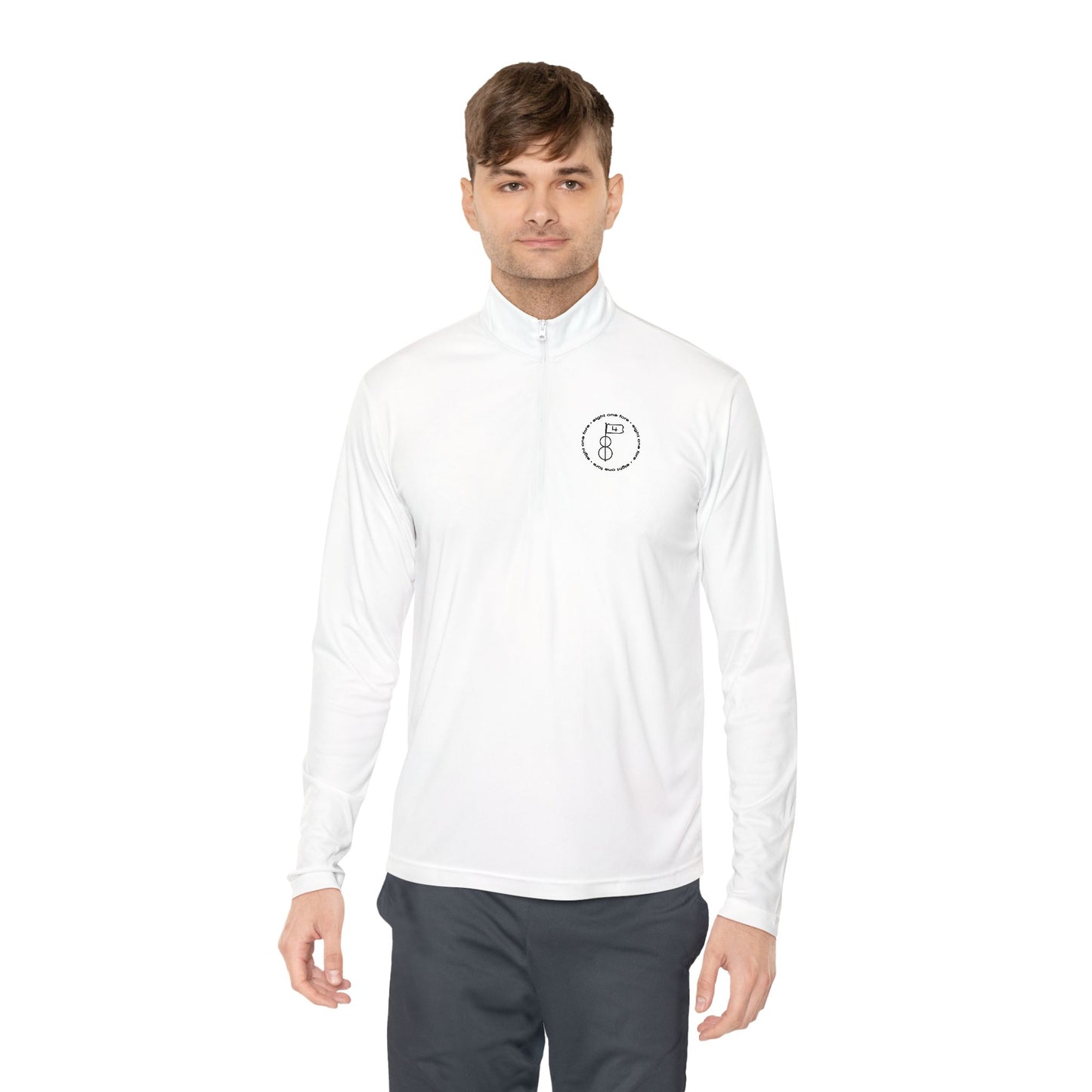 81Fore "Simple Circle" Black logo - Light Quarter Zip # 002020