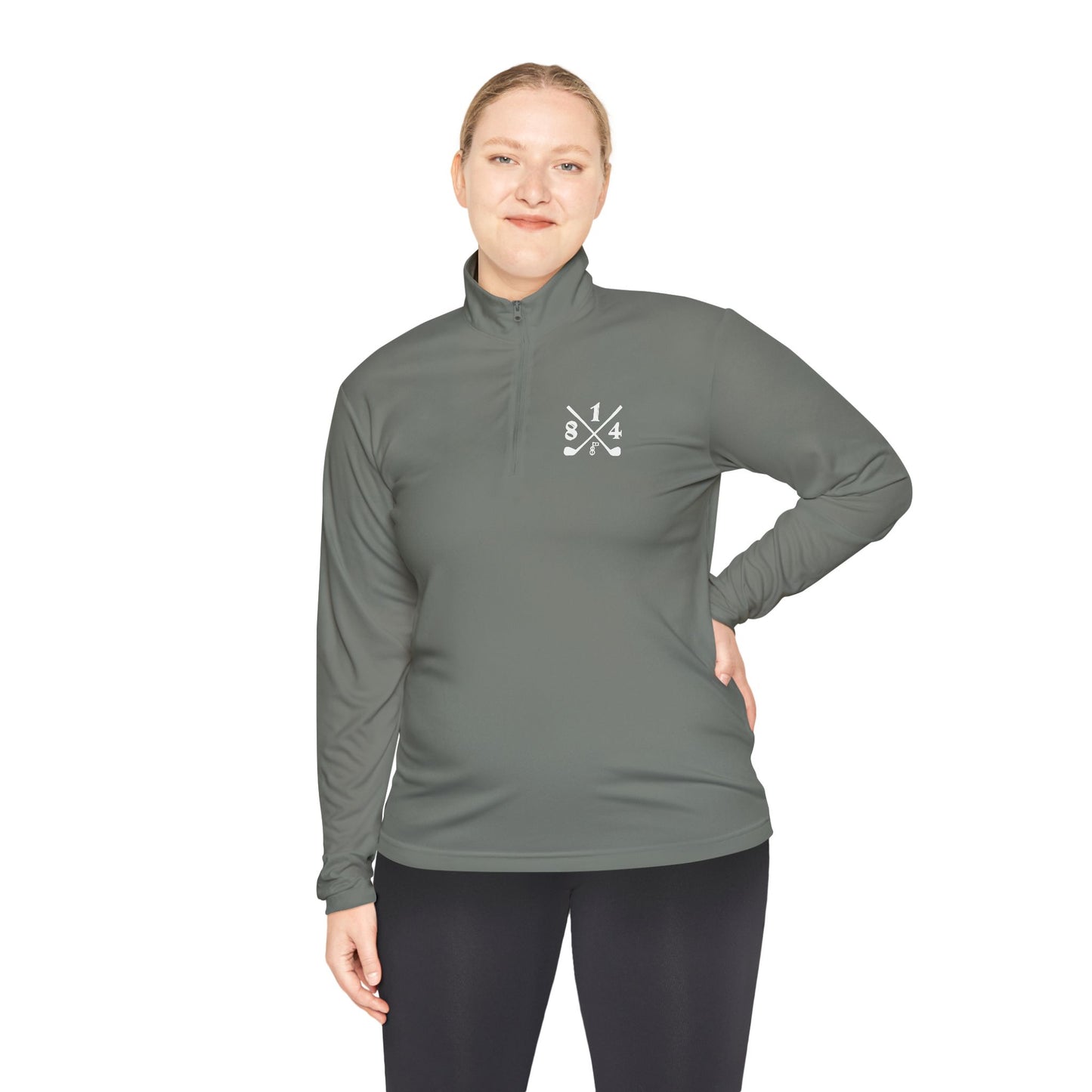 81Fore "Cross Clubs" White logo - Light Quarter Zip # 0020081
