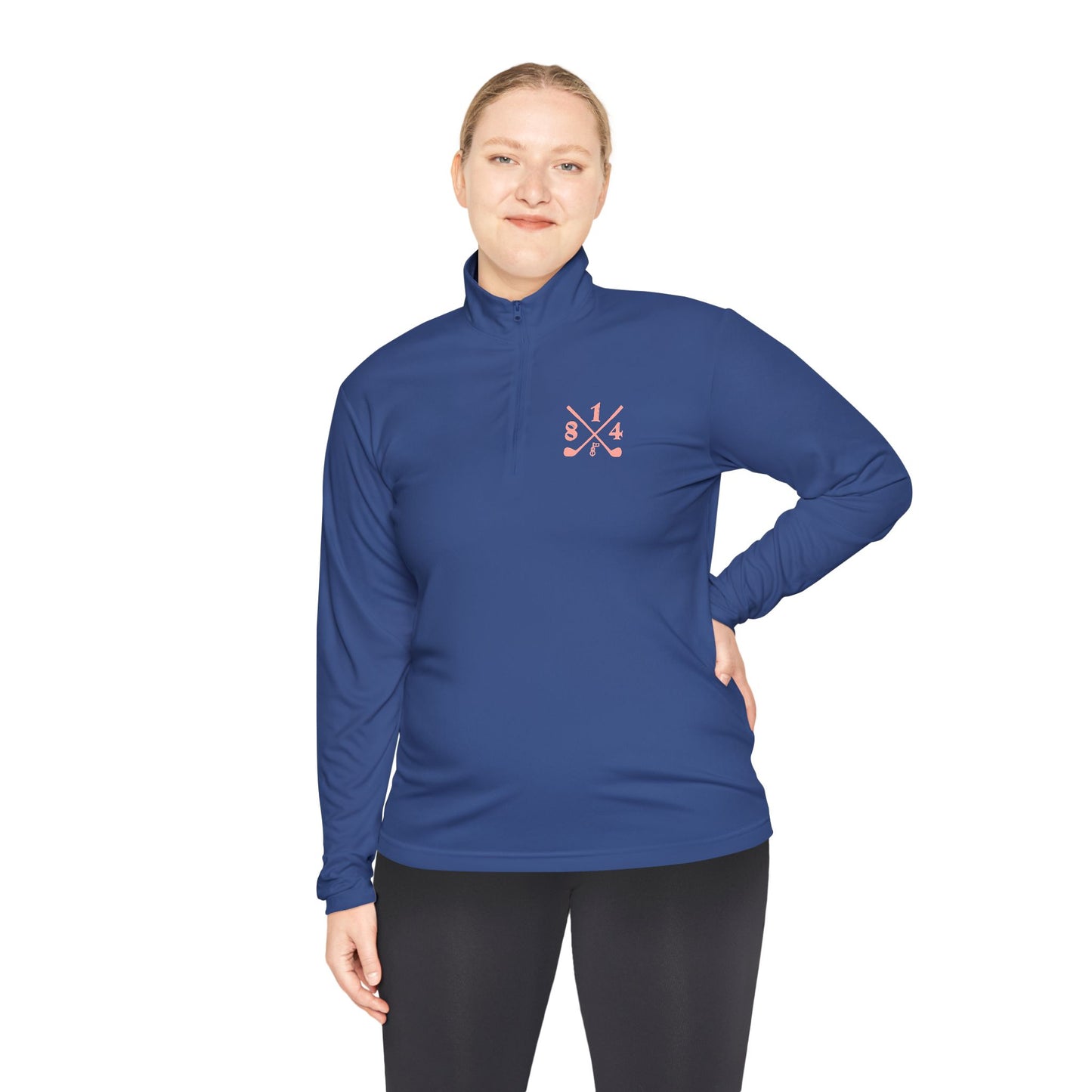 81Fore "Cross Clubs" Pink logo - Light Quarter Zip # 0020087