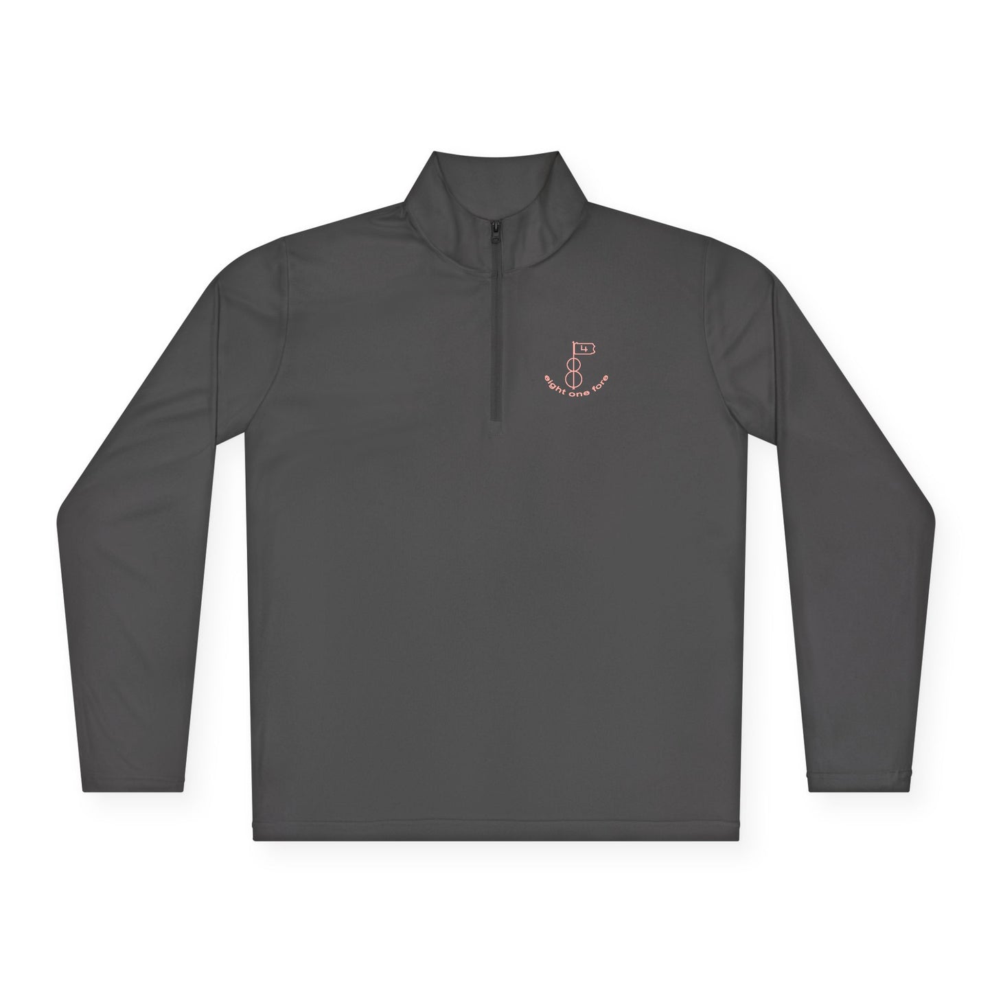 81Fore "Classic Logo" Pink logo - Light Quarter Zip # 0020017