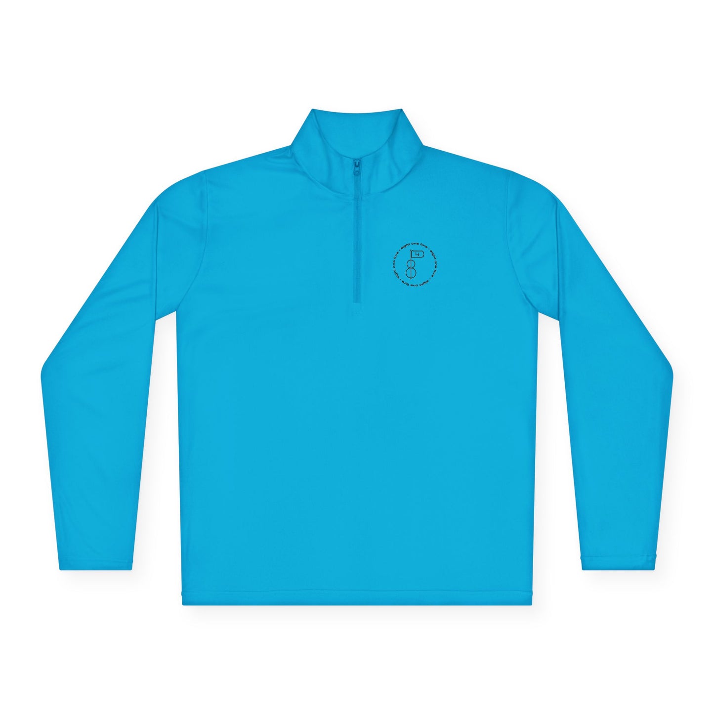 81Fore "Simple Circle" Black logo - Light Quarter Zip # 002020