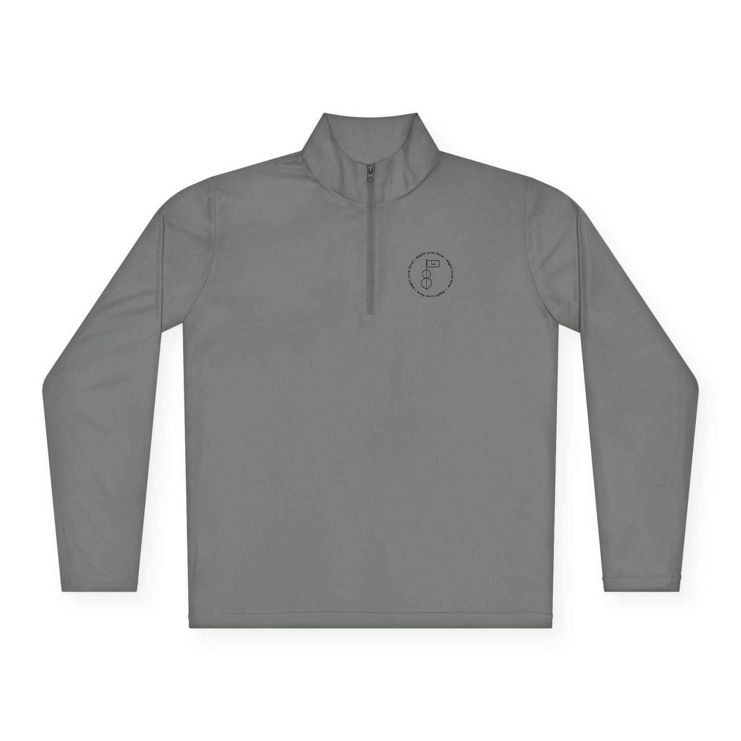 81Fore "Simple Circle" Black logo - Light Quarter Zip # 002020