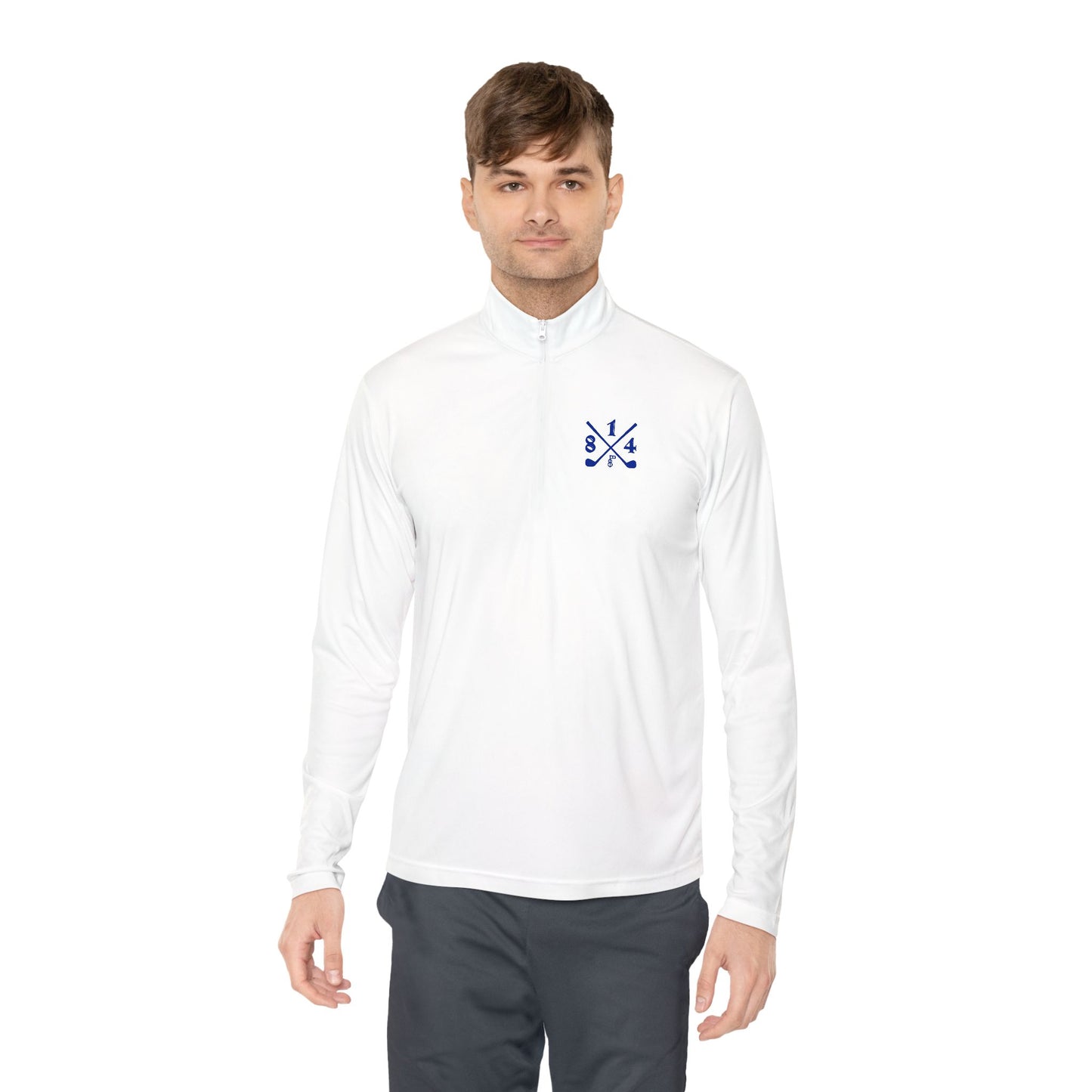 81Fore "Cross Clubs" Blue logo - Light Quarter Zip # 0020083