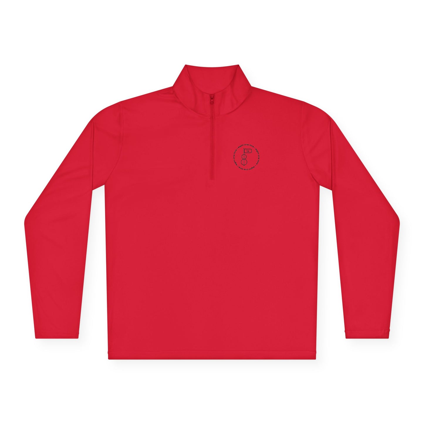 81Fore "Simple Circle" Black logo - Light Quarter Zip # 002020