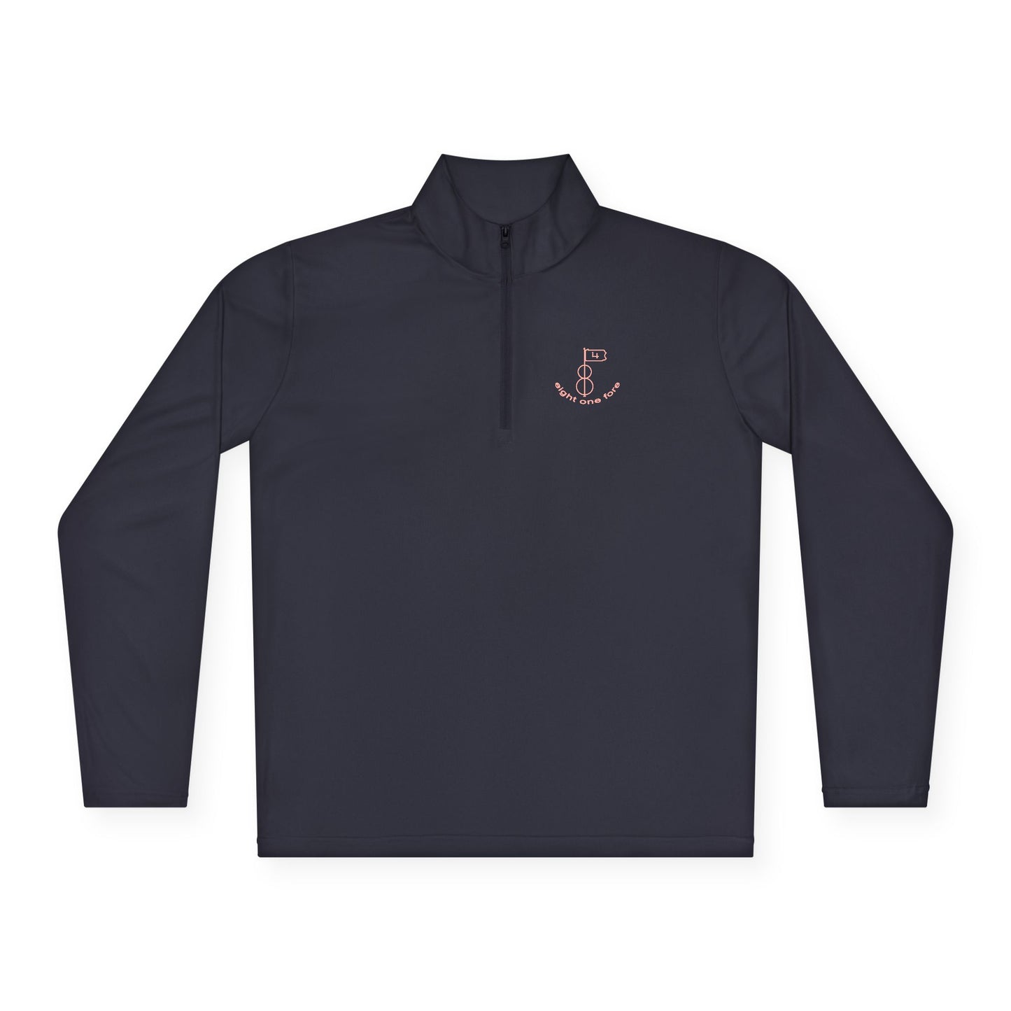 81Fore "Classic Logo" Pink logo - Light Quarter Zip # 0020017