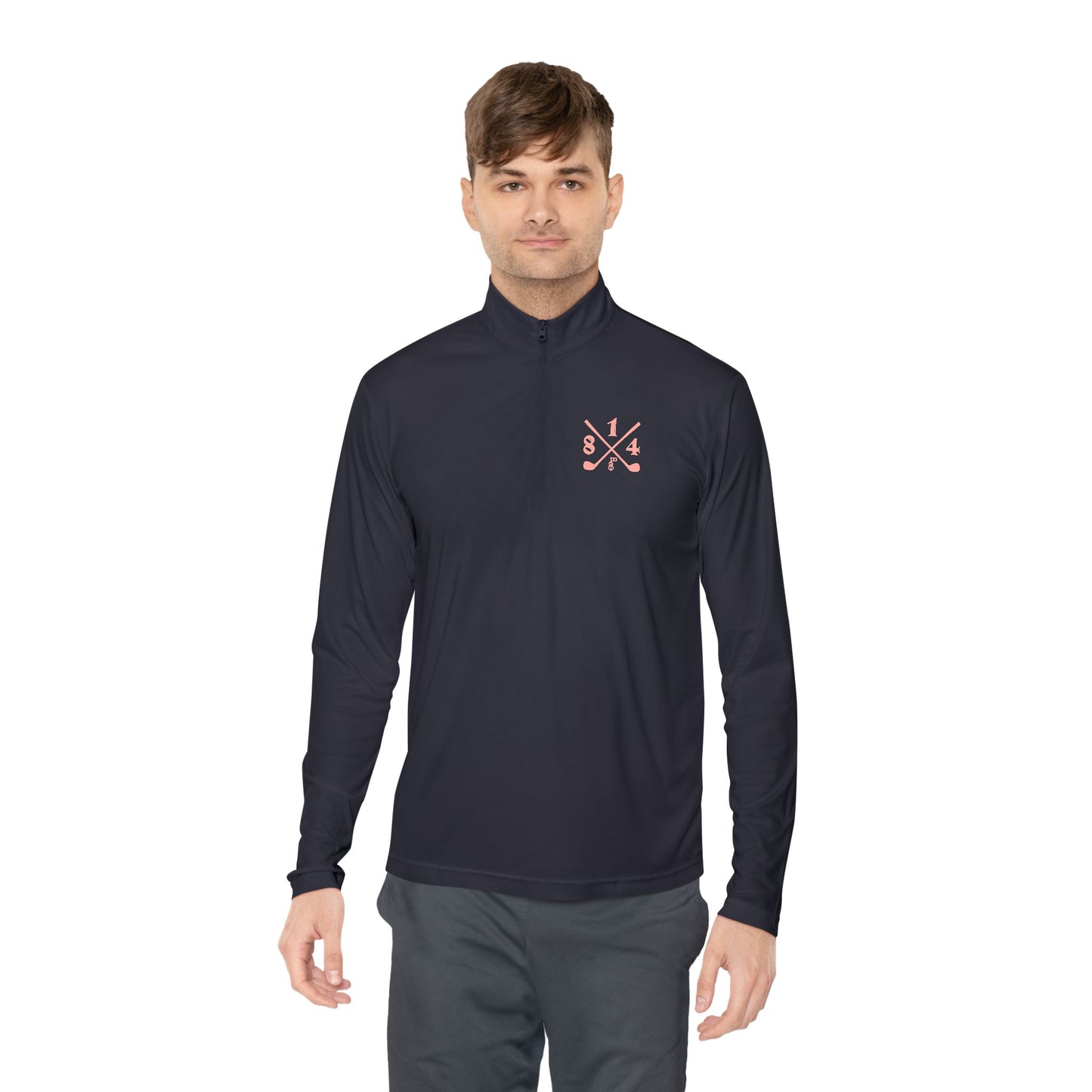81Fore "Cross Clubs" Pink logo - Light Quarter Zip # 0020087