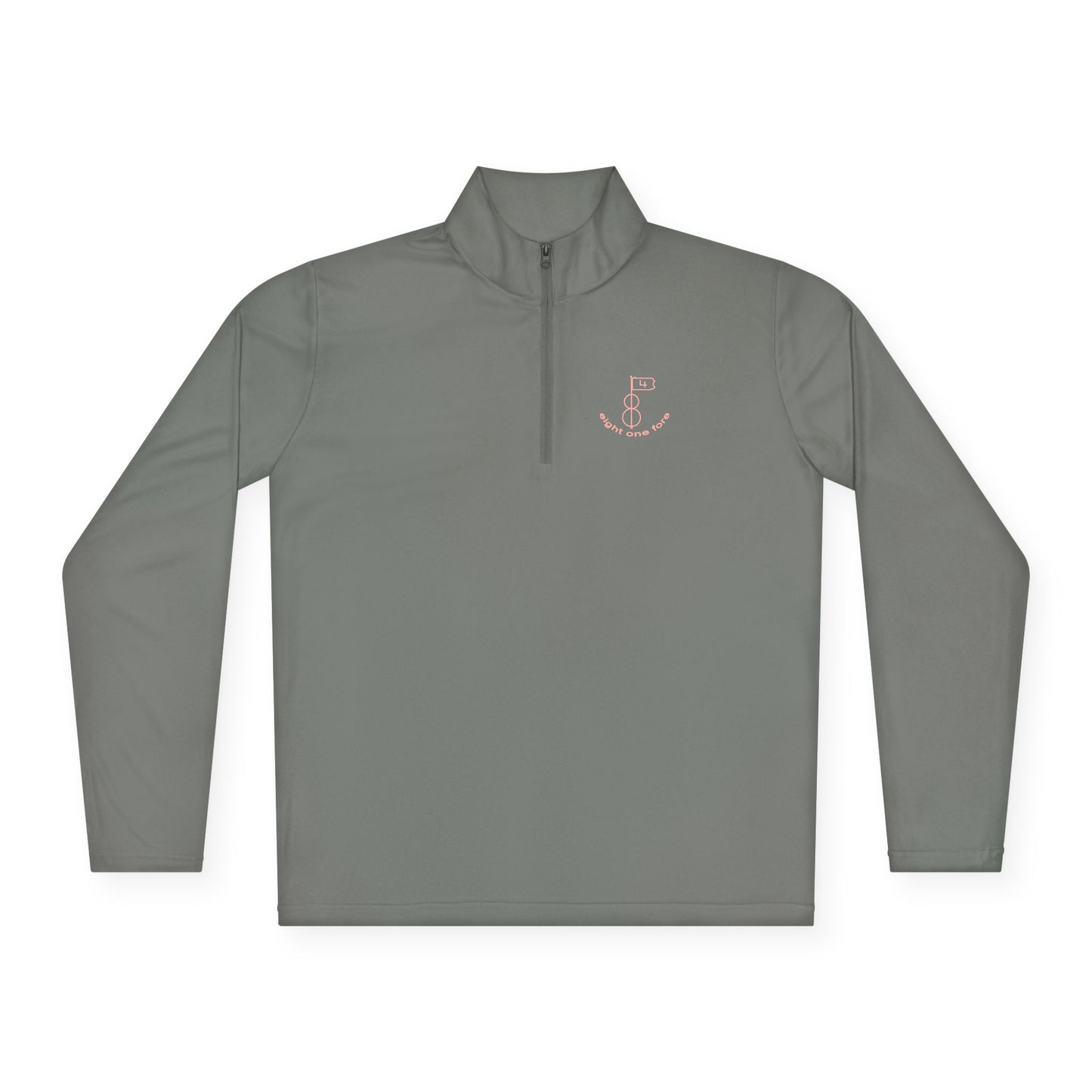 81Fore "Classic Logo" Pink logo - Light Quarter Zip # 0020017