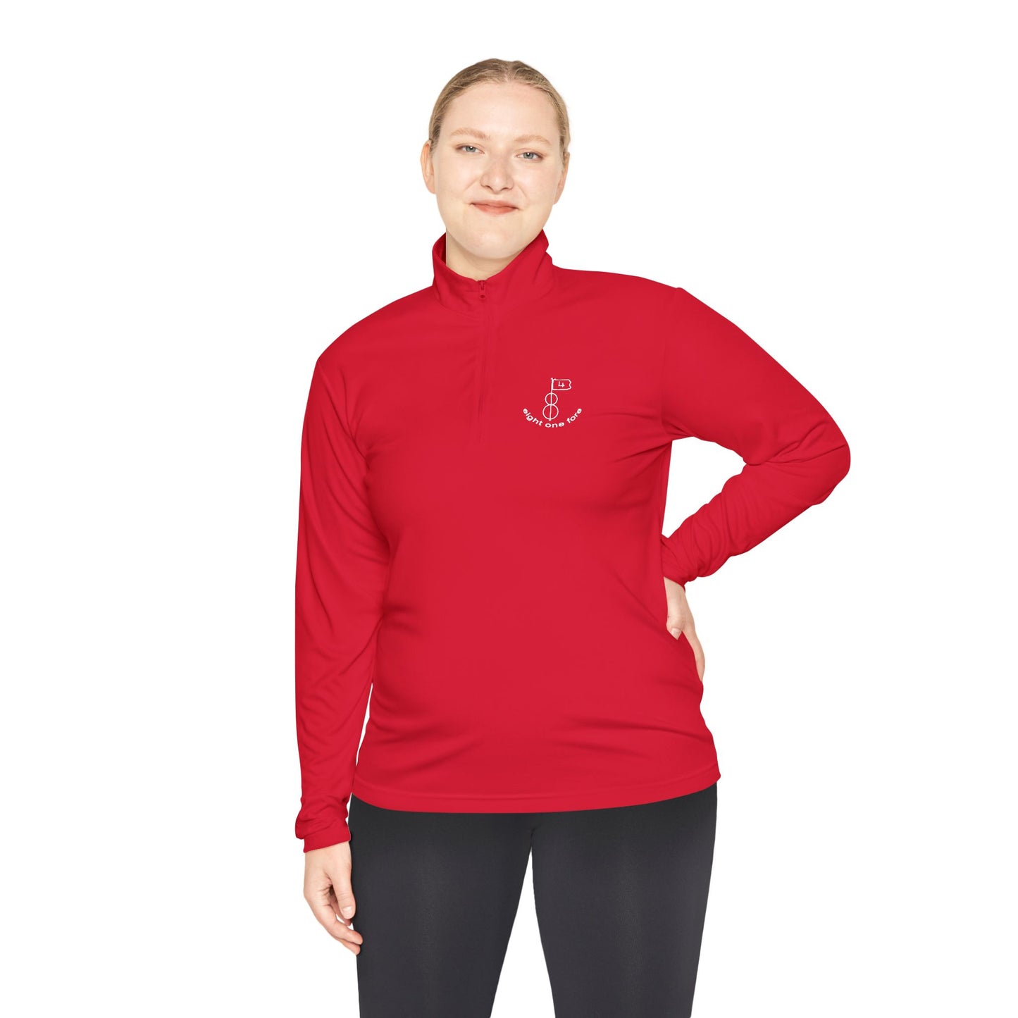 81Fore "Classic Logo" White logo - Light Quarter Zip # 0020011