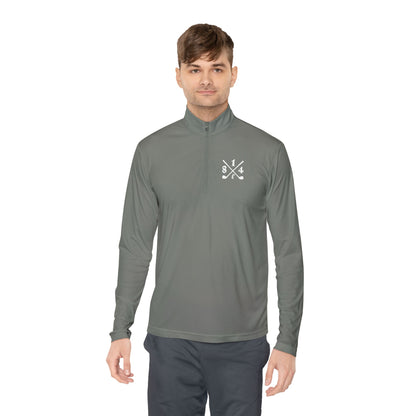81Fore "Cross Clubs" White logo - Light Quarter Zip # 0020081