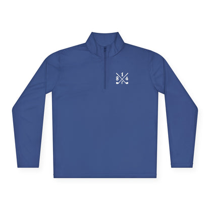 81Fore "Cross Clubs" White logo - Light Quarter Zip # 0020081