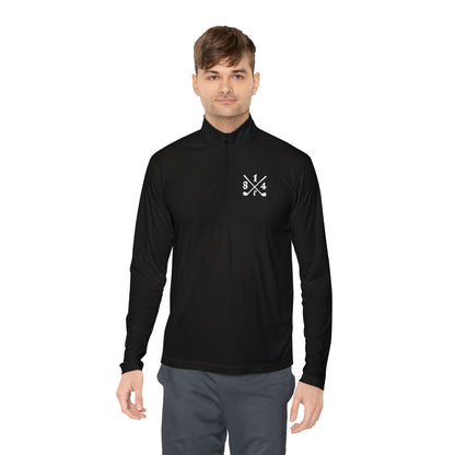 81Fore "Cross Clubs" White logo - Light Quarter Zip # 0020081