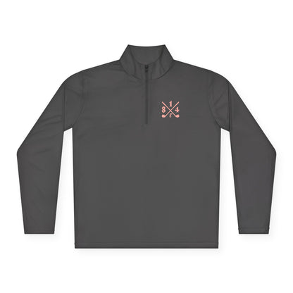 81Fore "Cross Clubs" Pink logo - Light Quarter Zip # 0020087