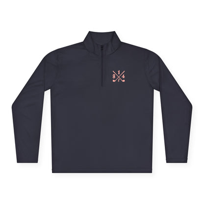 81Fore "Cross Clubs" Pink logo - Light Quarter Zip # 0020087