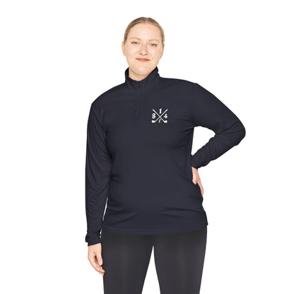 81Fore "Cross Clubs" White logo - Light Quarter Zip # 0020081