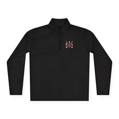 81Fore "Cross Clubs" Pink logo - Light Quarter Zip # 0020087